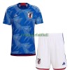 Maillot de Supporter Japon Domicile Coupe du Monde 2022 Pour Enfant